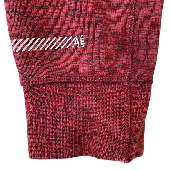 AEO Dark Red Spacedye Hoodie - Picture 7 of 12